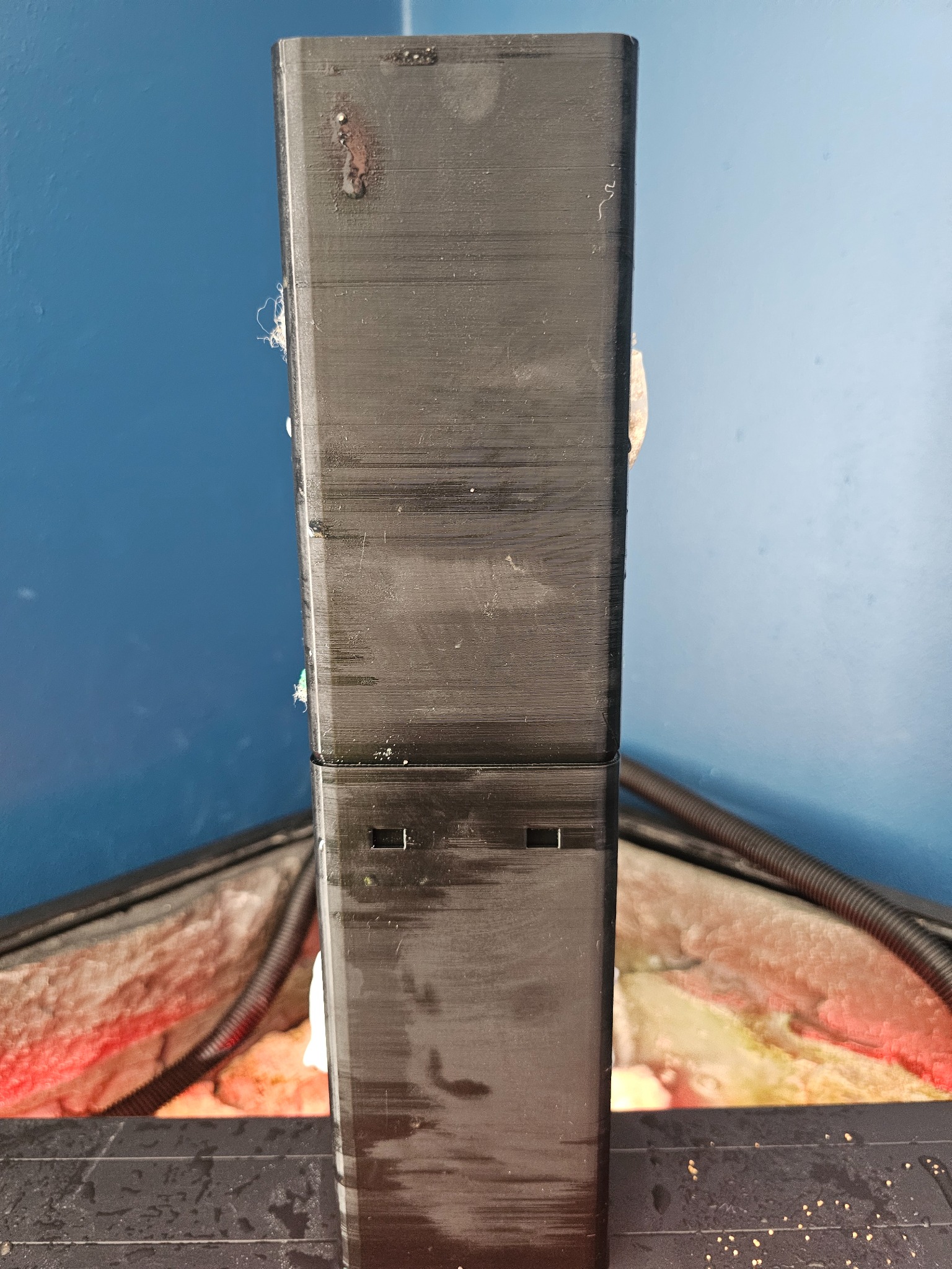 Rear view of the Bioflow prototype after seven days
